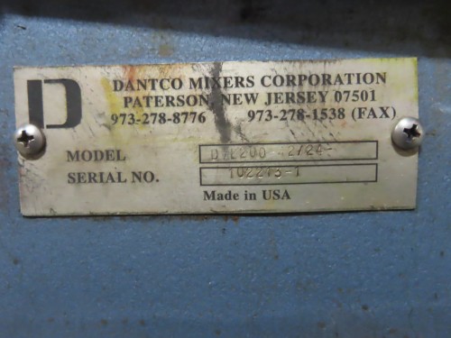 20 hp Dantco Bow-tie mixer