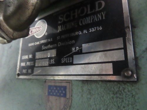 Schold Tank Discharge Press