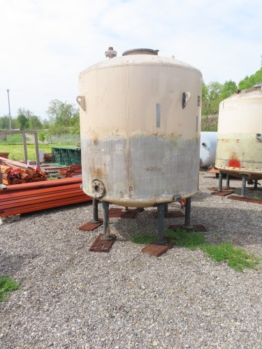 1500 gallon stainless steel vertical tank