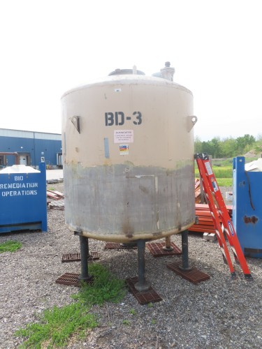 1500 gallon stainless steel vertical tank