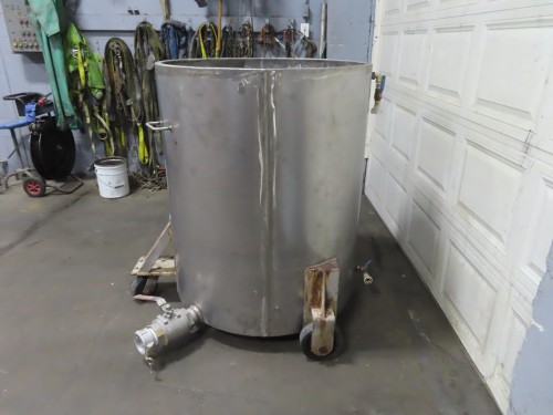 200 gallon stainless steel jacketed tank