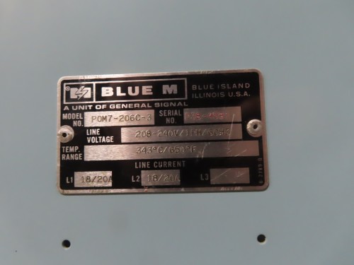 Blue M Oven