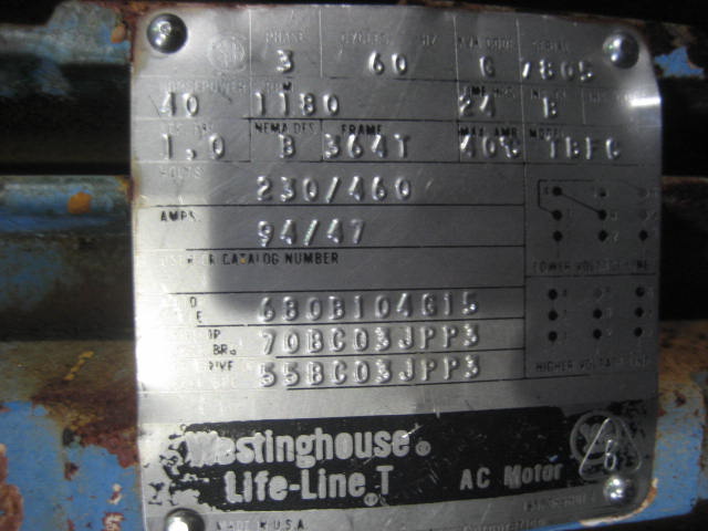 Westinghouse Serial Number